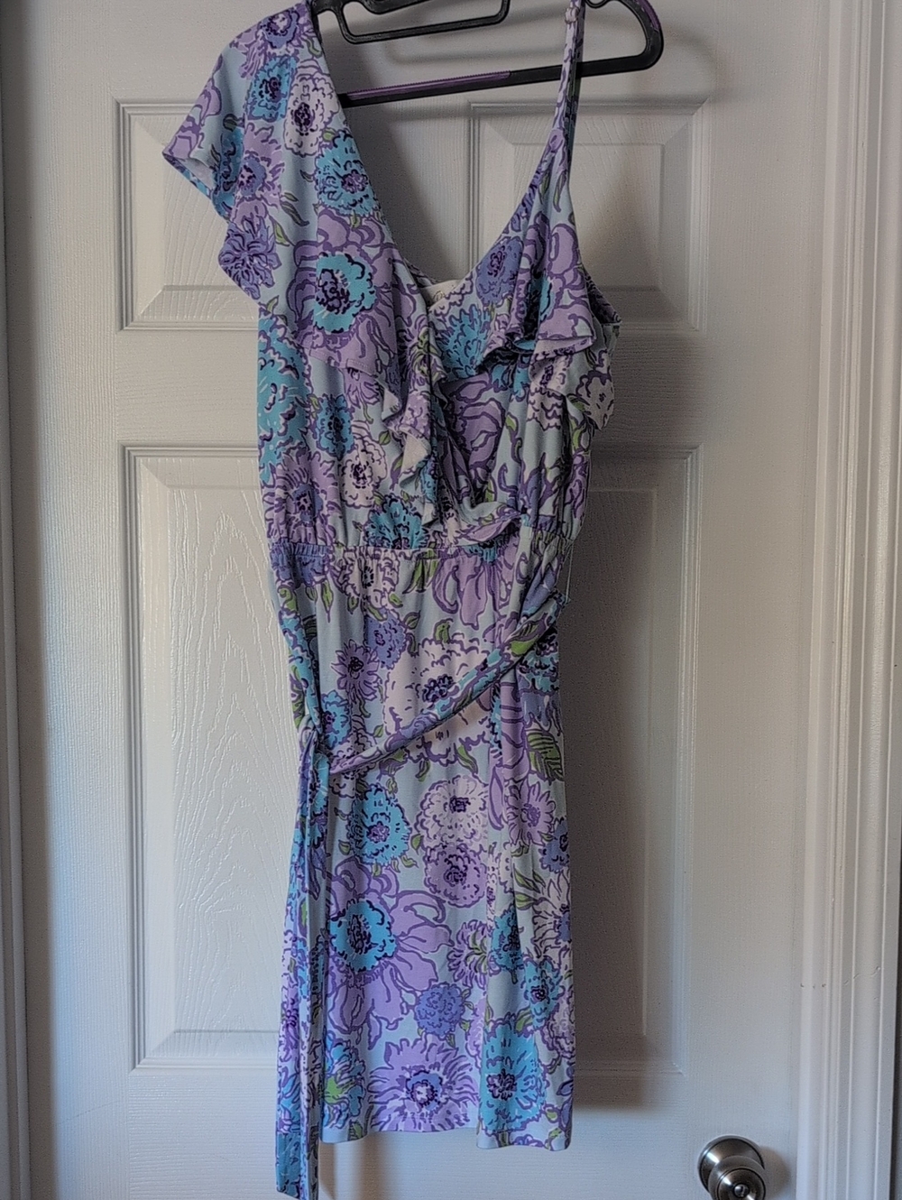 Lilly Pulitzer One-Shoulder Floral Dress